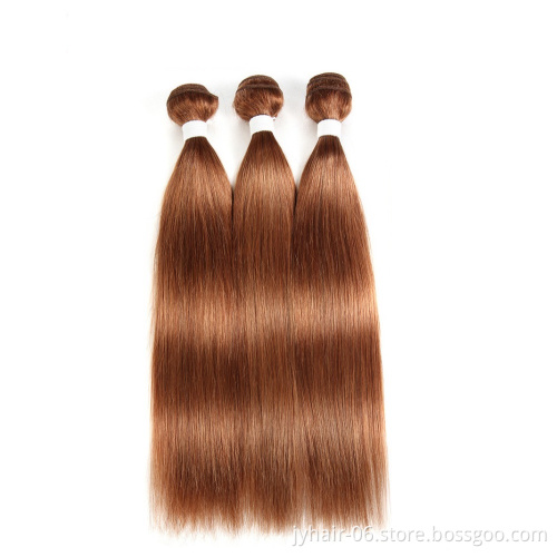 ELI Wholesale Malaysian Ombre Human Hair Bundles With Closure 27 30 Color Remy Human Hair Weave Double Drawn Hair Extensions